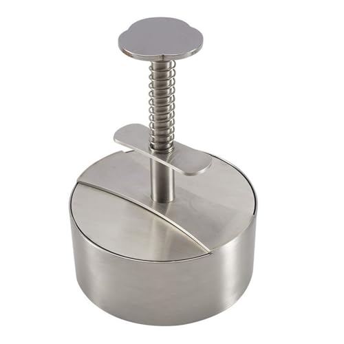 Máquina para Hacer Hamburguesas, Prensa para Hamburguesas de Acero Inoxidable 304, Molde de Gran Tamaño en Acero Inoxidable, para Carne, Pescado, Res, Verduras, Burger Vegana, Fiestas, Barbacoas