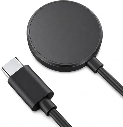 Image of Mizi USB-C Charger for Samsung Galaxy Watch 8 /8 Classic /Ultra /7 /6 /5 /4 /3 /Active 2 /1, Magnetic Fast Charging 3.3FT Cable - Black