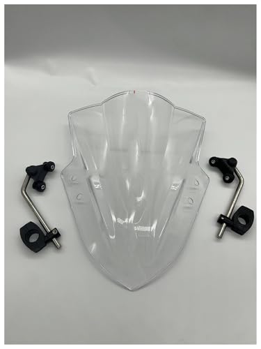 Motorrad Windschild Spoiler Für Loncin Für Voge Für 300r 500r Motorrad Windschutzscheibe Windschutz Front Glas Deflektor(Clear)