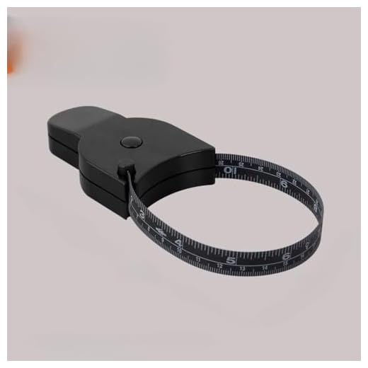 Body Measuring Tape with Handle Retractable Black Circumference Tool with Clear Markings for Sewing Tailoring Clothing Sizing Travel Storage