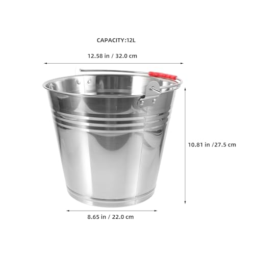 Seau à eau portable avec poignée robuste pour jardin et fêtes - 3
