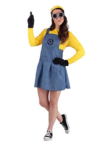 Women's Minion Fancy Dress Costume Large