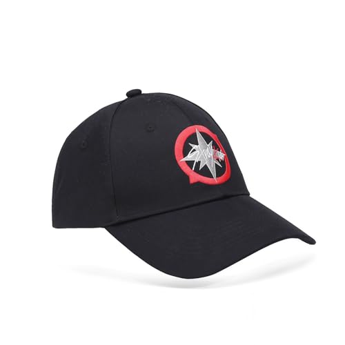 Gorra ajustable color negro unisex cómodo y estilizado miniatura 3
