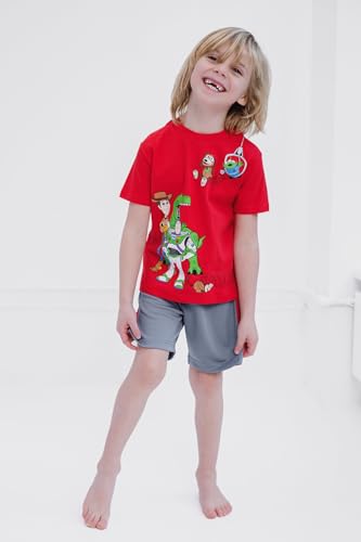 Image of Disney Pixar Boys' Athletic 2-Piece T-Shirt and Shorts Set Toddler to Big Kid
