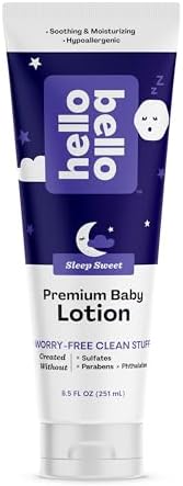 Hello Bello Premium Baby Lotion I Vegan and Cruelty Free Moisturizing, Non-Greasy Lotion for Babies and Kids I Sleep Sweet Scent I 8.5 FL Oz (Pack of 1)