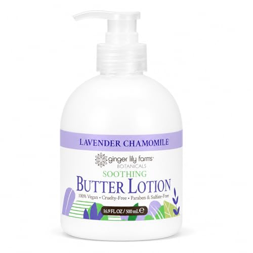 Ginger Lily Farms Botanicals Soothing Butter Lotion for Dry Skin,...