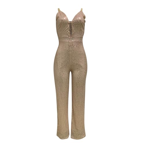 Womens Pants Coveralls Pants Unitard for Women Straight Leg Plain Long Leg Summer Fall Pants 20254