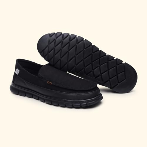 Image of YOHO Loafers for Men | Comfortable Slip on Shoes | Durable Denim Upper | Cushioned Lightweight Footwear | Lofos 101