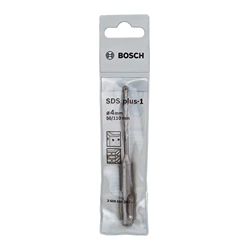 Image of Bosch Professional SDS Plus -1 Hammer Drill Bit With Diameter 4mm & Working Length 50mm, Pack Of 1