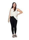 Zizzi Große Größen Damen Baumwolljeggings mit Stretch Gr - Plus Size Damen Kleidung 46-48 Black