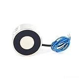 34x18 DC 6V 12v 24V Waterproof Solenoid Electromagnet 18kg Sucker Magnet Coil Portable Lift Powerful Hold Nickel 12(6V)