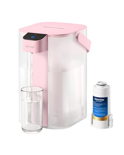 Image of Waterdrop ED01P Electric Water Filter Pitcher, NSF /ANSI 42&53&401&372, Pink