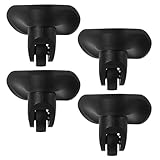 SUPVOX Ruedas Giratorias Silenciosas para Maleta 2 Piezas, Ruedas de Plástico Grandes Negras para Equipaje de Viaje, Repuesto Duradero y Maniobrabilidad Suave