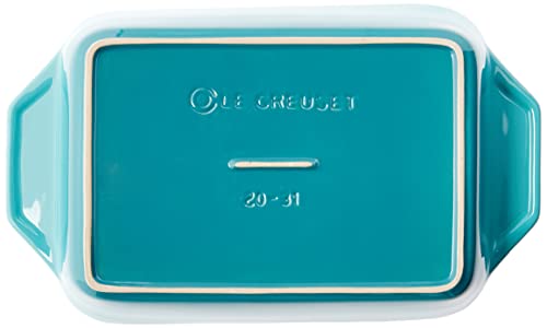 Le Creuset Stoneware Rectangular Dish, 1.8 Qt. (10.5" X 7"), Caribbean #TOP3