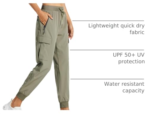 Image of Libin Women's Hiking Cargo Pants Quick Dry Joggers Petitle /Regular /Tall