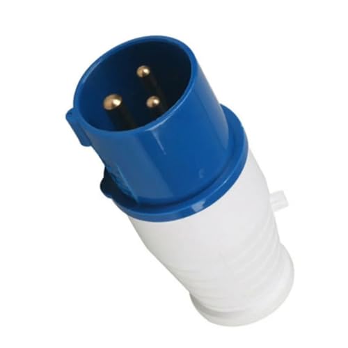 HFHYDZSW New Blue 240V 16 AMP 3 Pin Industrial Site Plug & Sockets IP44 2P+E Male/Female Industry Electrical Socket(16 Amp Hook up Plug)