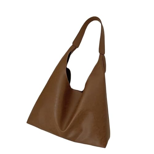 Sac fourre-tout femme grande taille en cuir PU souple et léger à moraillon