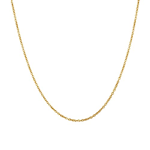 Collier en acier inoxydable pour femmes et filles avec chaîne câble de 40 à 60cm