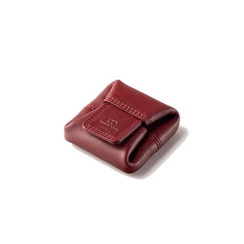 Image of BROWN BEAR Small Envelope Coin Purse with Snap Fastner, Stylish Coin Pouch for Men and Women, Small Coin Purse - Red
