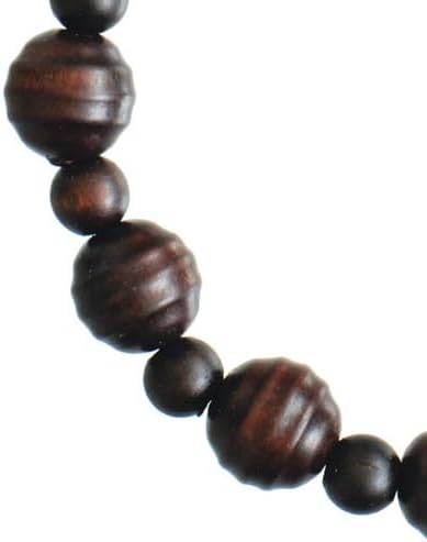 Rosary Bracelet Carved Jujube Wood stretch 10mm - Image 4