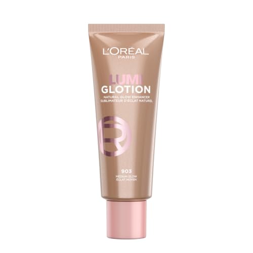 LOréal Paris Multi-Use Glow Enhancer 24h Hydration with Shea Butter and Glycerin for Face and Body Paradise Lumi Glotion Shade 903: Medium Glow 40 ml
