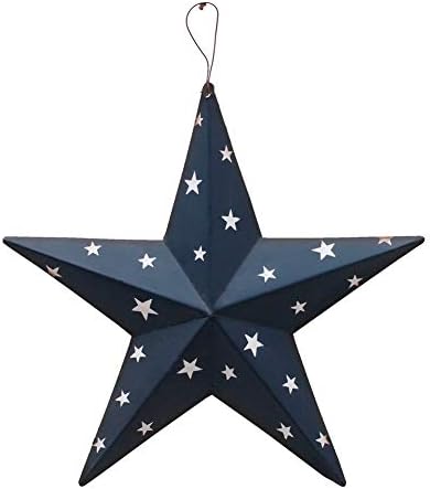 T&Garice Dimensional Metal Antique Barn Star Rustic Country Primitive Wall Décor ,3D Barn Star Indoor Outdoor 4th July Wall Decoration,12 inch
