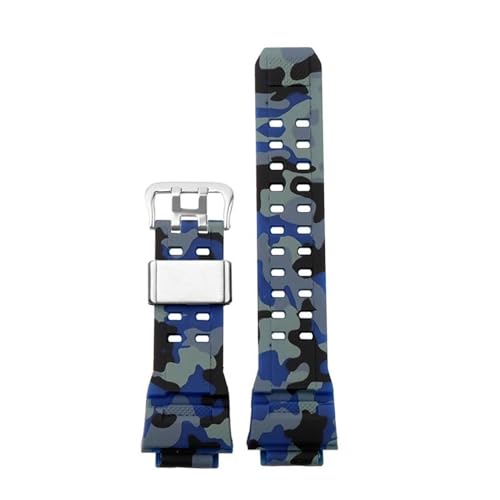 Bracelet silicone pour Casio Series 3410 GW-9400 finition camouflage