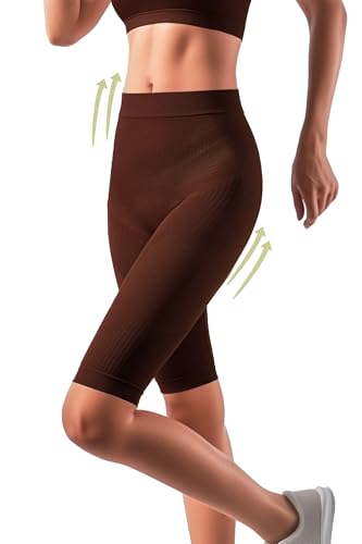 SLIMCELL Gambetti Faja Pantalon Reductora Mujer Anticeluliticas Ciclista - Braga Faja Reductora Mujer Adelgazante, Anti Cellulite Leggings Sin Costuras, Pantalon Moldeador - Made in Italy