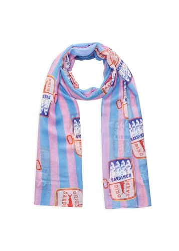 CODELLO PRINTED SCARF MODAL/COTTON SADRINES - 70X180CM