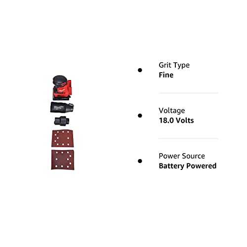 Milwaukee 2649-20 M18 18V Lithium-Ion Cordless 1/4 In. Sheet Orbital Sander (Tool-Only) #TOP7