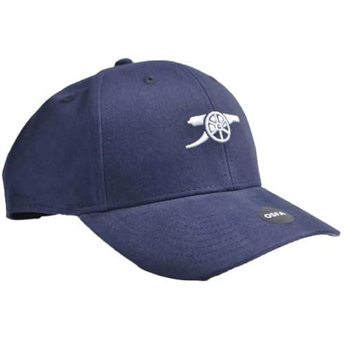 Arsenal FC Cannon Baseball Cap (One Size) (Navy/White)