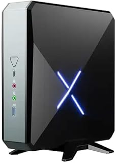 TSOON GBPC004 Gaming Mini PC AMD Ryzen 9 5900HX WIFI6 2*DDR4 NVME M.2 PCIE3.0x4 2.5G LAN Windows 11 Pro Mini Gamer Desktop Computer (16GB RAM 256GB SSD)