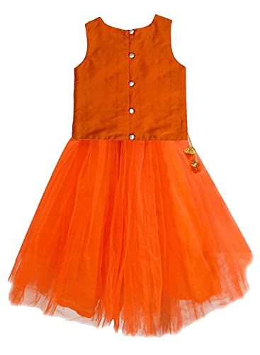 Image of A.T.U.N. (ALL THINGS UBER NICE) Girls Synthetic Readymade Lehenga Choli and Dupatta Set | Ethnic Wear Clothing Set for Festival Occasions