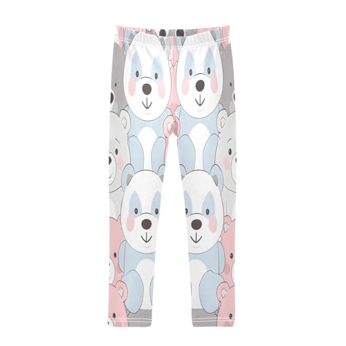 Bolaz Toddler Girls Leggings Printed Yoga Pants Leggings Cute Fat Bear for Kids