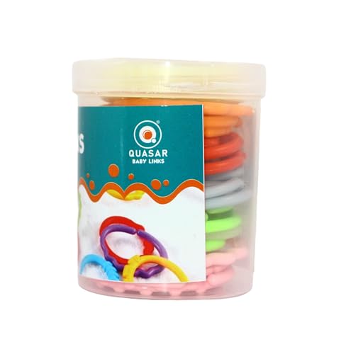 Image of Quasar Lots of Link in Beginner Kit for New Born Baby 0M+ Educational Learning Creativity Magnification Early Development for Kids 24 Piece (T002)