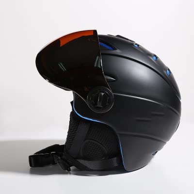 Casco De Esquí, Kit De Casco De Esquí con Gafas De Esquí, Casco Snowboard con Gafas De Esquí para Hombres, Mujeres Y Jóvenes, Esquí Profesional Snowboard Casco De Deportes De Nieve Orejera