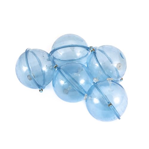 5本釣り浮力水ボール海ラウンドフライフック調整可能なバブル海水淡水魚タックルギアアクセサリー 40ミリメートル, 40 mm