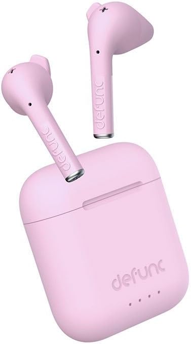 True Talk Bluetooth 5.2 Wireless Earbuds With Charging Case Pink, Small
