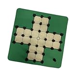 wueiooskj Juego de de Solitario de Goma portátil Configuración clásica con una Experiencia de Juego Elegante y pausada en Cualquier Momento de de Solitario Hecho a Mano con