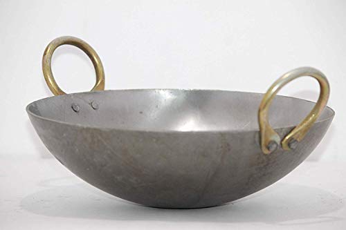Wok de hierro artesanal tradicional 1 litro miniatura 2