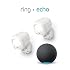 Ring Smart Lighting Spotlight, Battery-Powered, Outdoor Motion-Sensor Security Light, White (2-pack) + Echo (4th Gen)