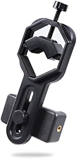 Vankey Cellphone Telescope Adapter Mount, Universal Phone Scope Mount, Work with for Spotting Scope, Telescope, Microscope, Monocular, Binocular, for iPhone, Samsung, HTC, LG and More