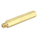  AUNC Öldruckanzeigeverlängerung, Anzeigeadapter 1/4 Zoll NPT 115 mm Länge Kupfer Rostfrei Anti-Aging für Refit Ersatz für Ford 260 289 302 351 V8 Windsor Motor