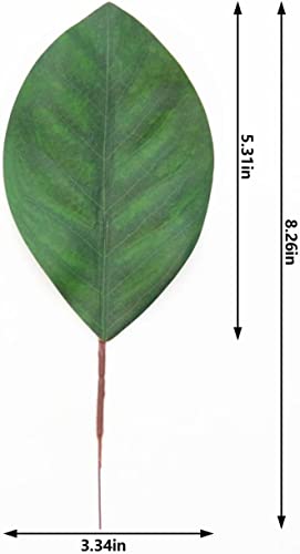 Namzi Artificial Green Magnolia Leaves Pack Of 30 For Wedding Decor, Home Decor, Indoor Decor, Book Decorative, Bookmark, Fake Leaves Decor, Magnolia Wreath, Artificial Plants #TOP5