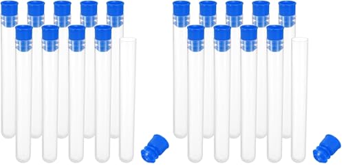 Image of PATIKIL 4 inch Length Plastic Sewing Needle Storage Holder, 10 Pcs Portable Matte Embroidery Needle Pin Toothpick Storage Tubes Case for Craft Knitting, Blue (Pack of 2)