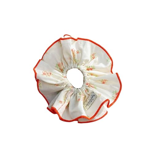 Coletero de tela de cuadros blanco con lazo floral y bolas