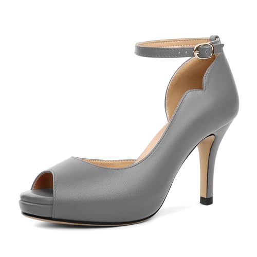 Image of AUMOTED High Heels Pumps Platforms Shoes for Party Daily 3.4 inch Dressy Pumps