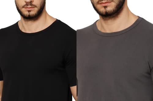 Image of T-Shirt for Men - 100% Cotton Casual T-Shirt | Half Sleeve, Round Neck 4 Way Stretch Fabric | Slim Fit T-Shirt