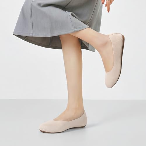 Image of Tanamo Ballet Flats for Women, Soft Knit, Work Travel Everyday Shoes