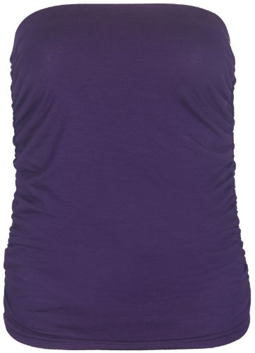Haut pour les femmes extensible et souple avec maintien froncé